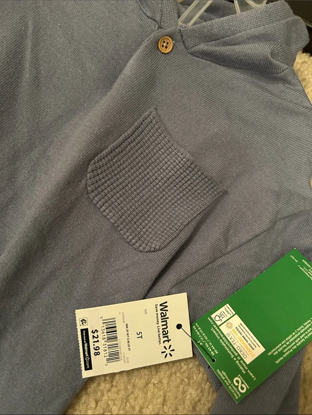 Kids Blue Hooded Set Size 5T NWT